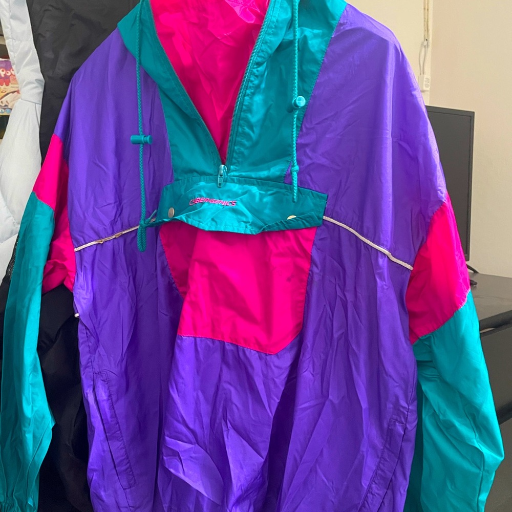 colorblock windbreaker unisex